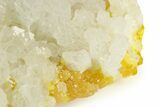 Lustrous Celestine (Celestite) Crystals on Sulfur - Italy #243271-3